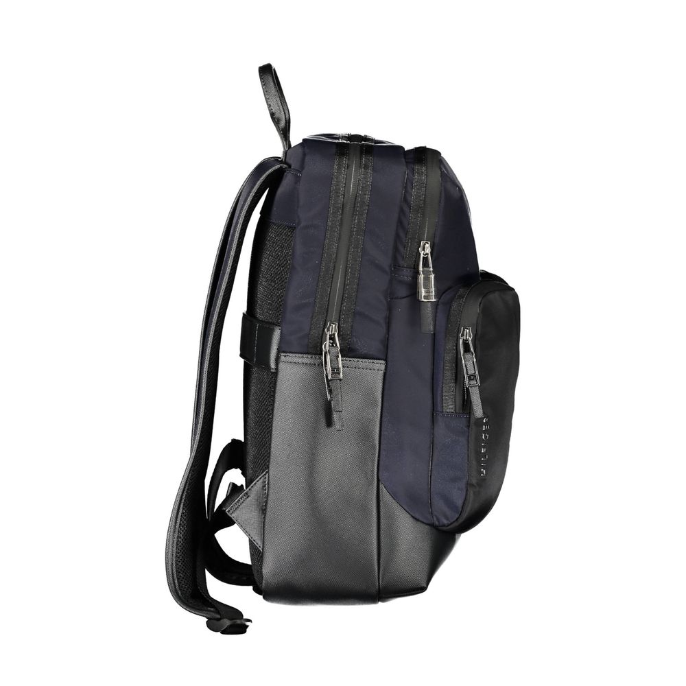 Tommy Hilfiger Blue Polyurethane Men's Backpack - Image 3