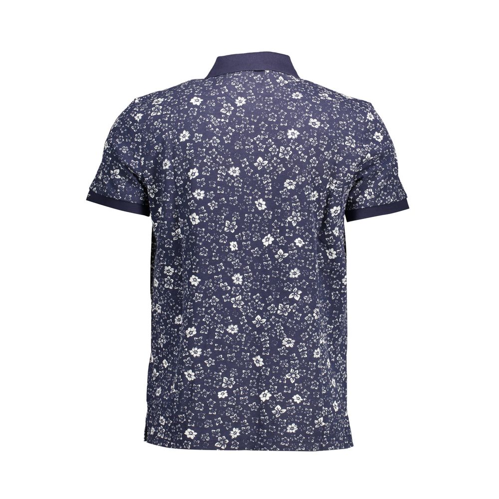 Gant Blue Cotton Men Polo Shirt - Image 2