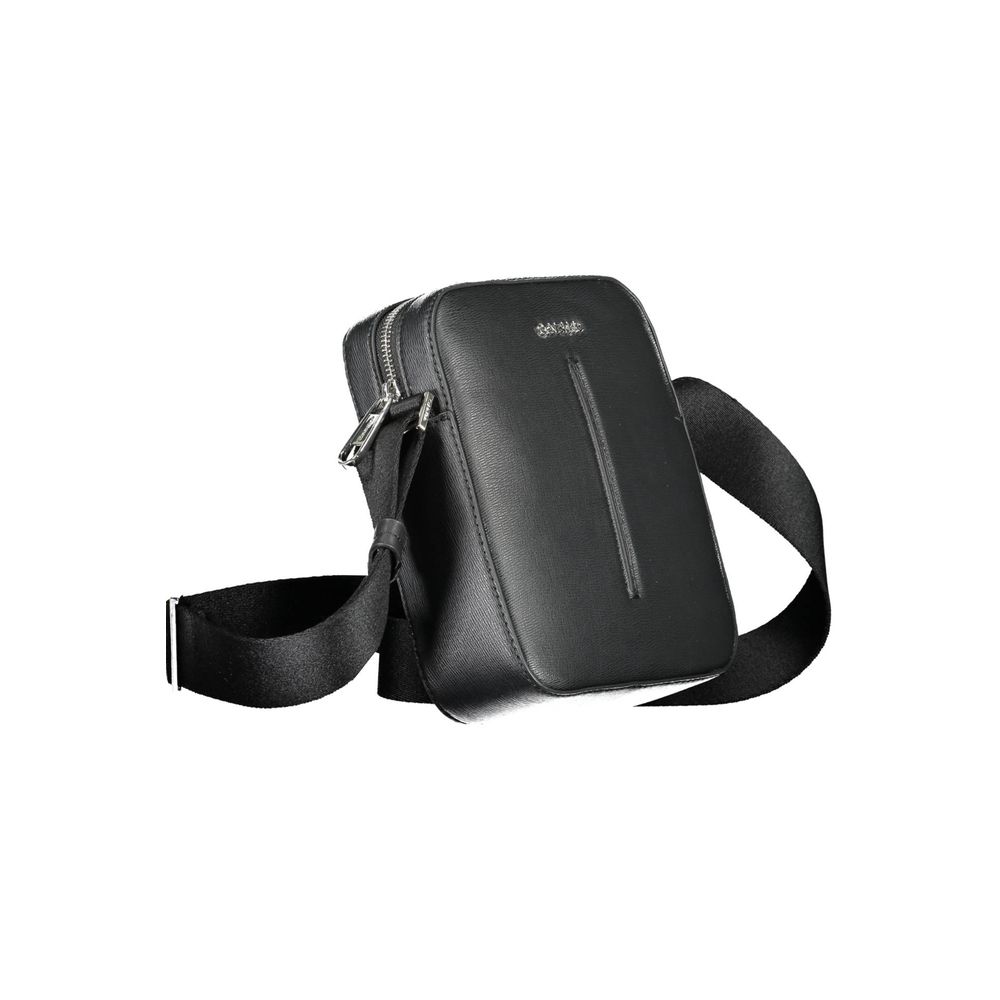 Calvin Klein Black Polyester Men's Shoulder Bag - Image 3