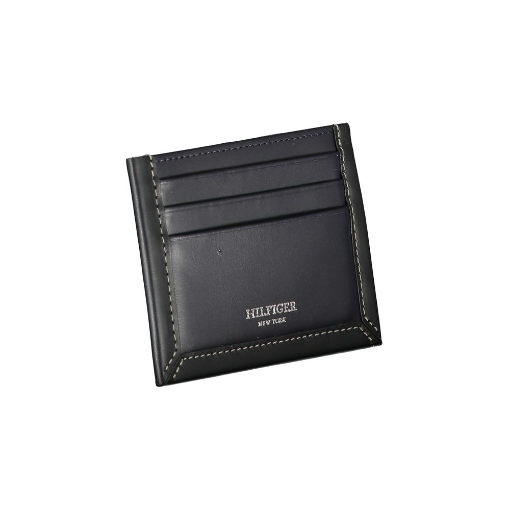 Tommy Hilfiger Blue Leather Men Wallet - Image 3