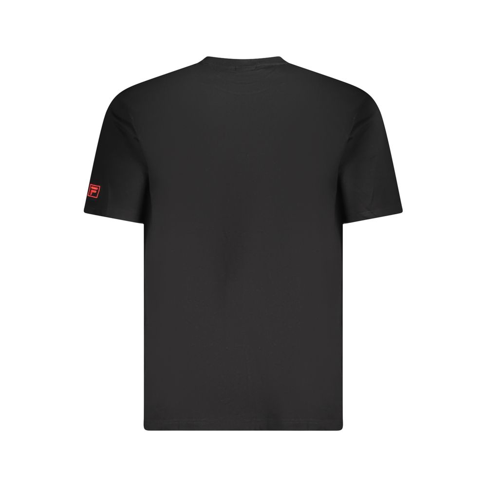 Fila Black Cotton Men T-Shirt - Image 2