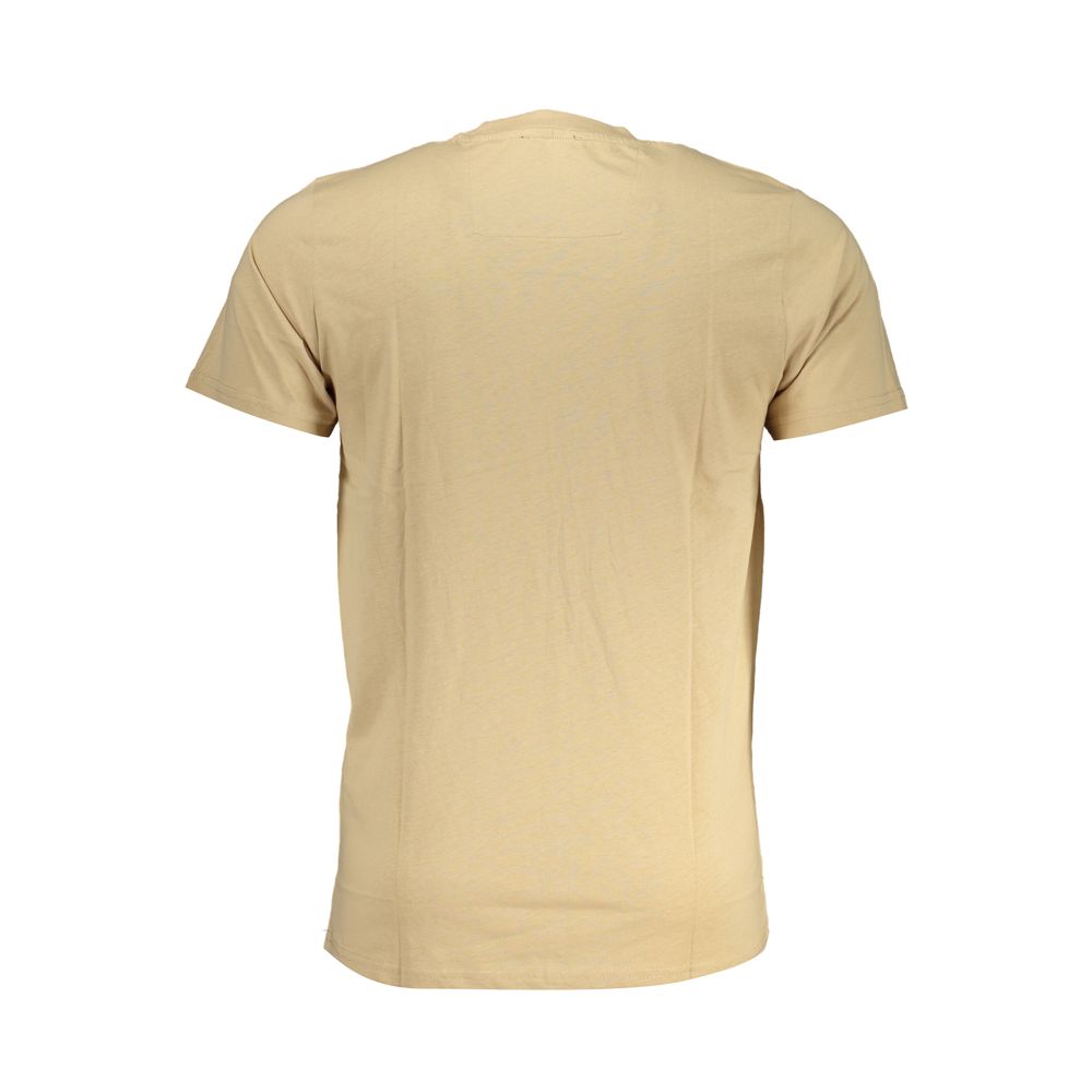 Cavalli Class Beige Cotton Men's T-Shirt - Image 2