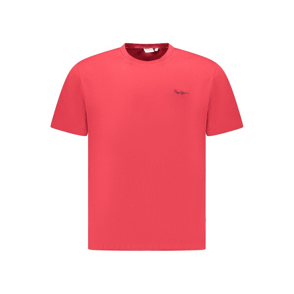 Pepe Jeans Red Cotton Men T-Shirt - Image 2