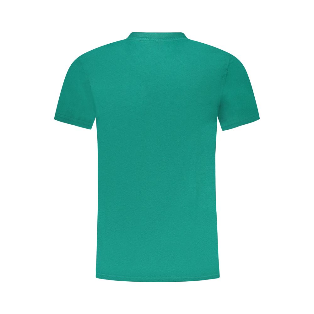 Cavalli Class Green Cotton Men T-Shirt - Image 2
