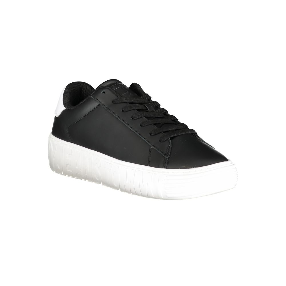 Tommy Hilfiger Black Polyurethane Men Sneaker - Image 2