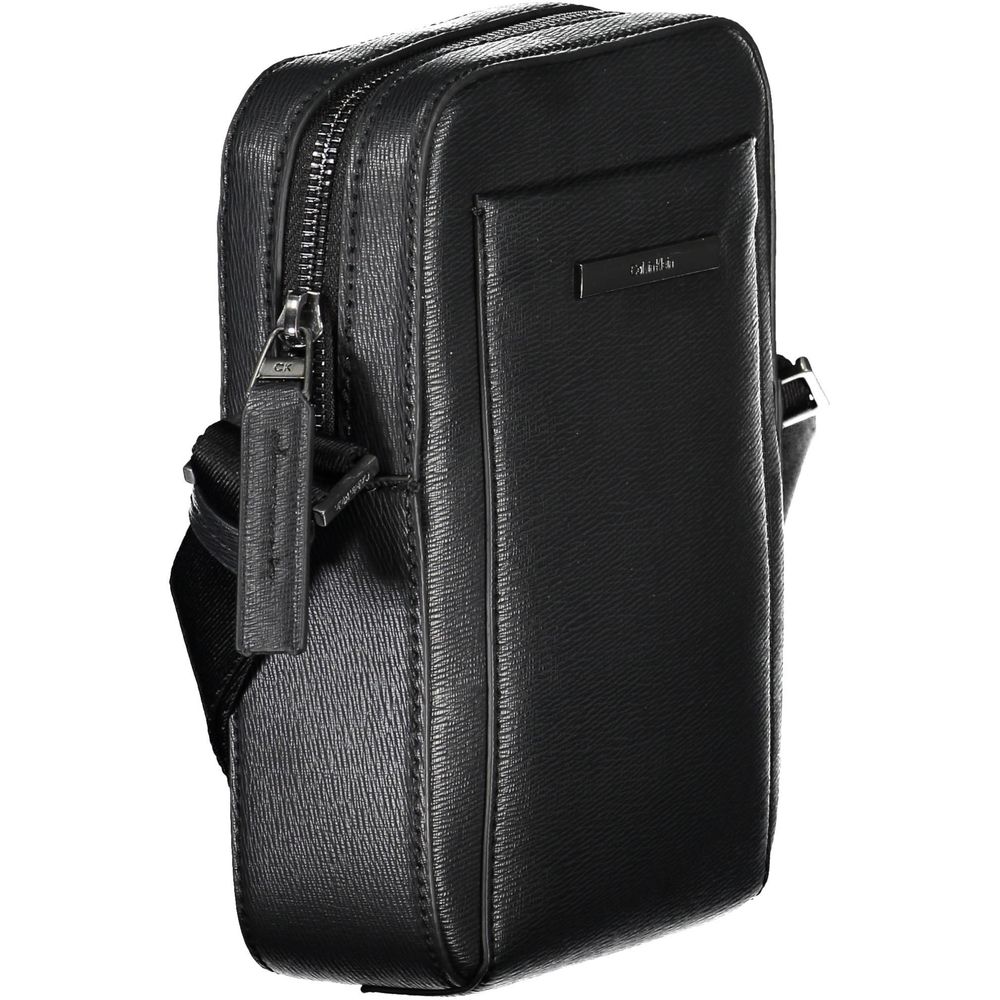 Calvin Klein Black Polyurethane Men Shoulder Bag - Image 3