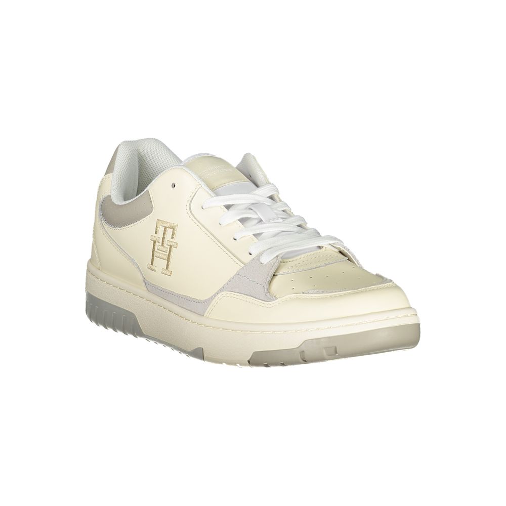Tommy Hilfiger Beige Sports Sneakers with Unique Embroidery - Image 2