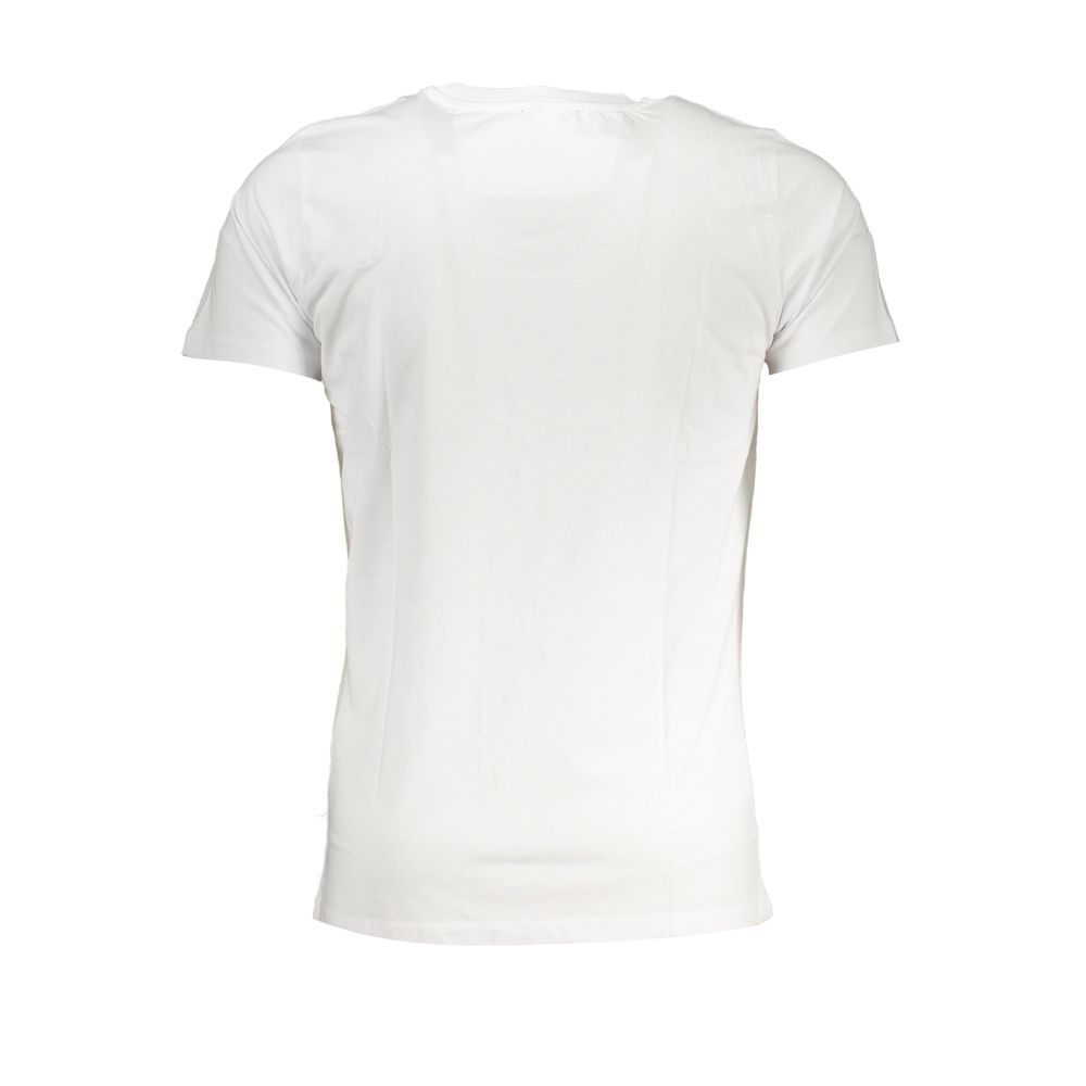 Cavalli Class White Cotton Men's T-Shirt - Image 2