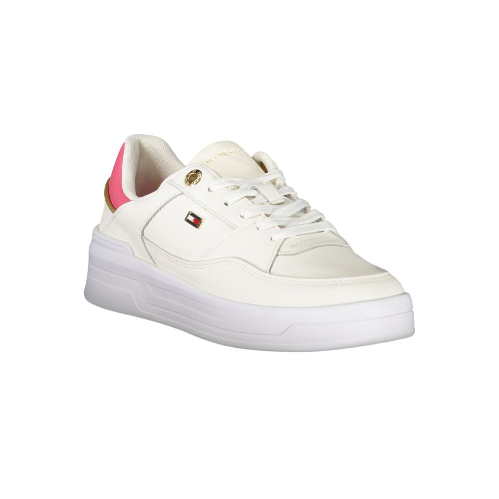 Tommy Hilfiger Bianco Polyurethane Women Sneaker - Image 2