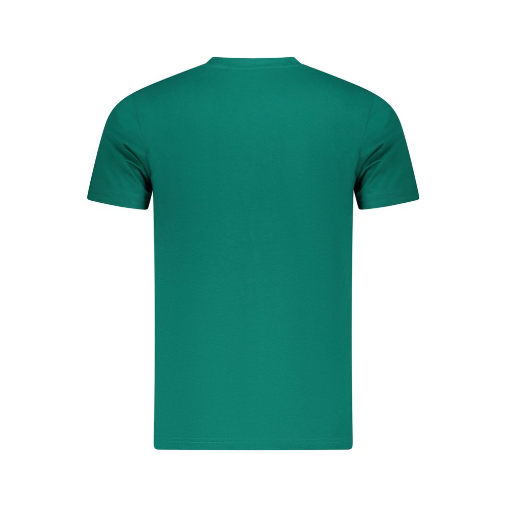 Cavalli Class Green Cotton Men T-Shirt - Image 2