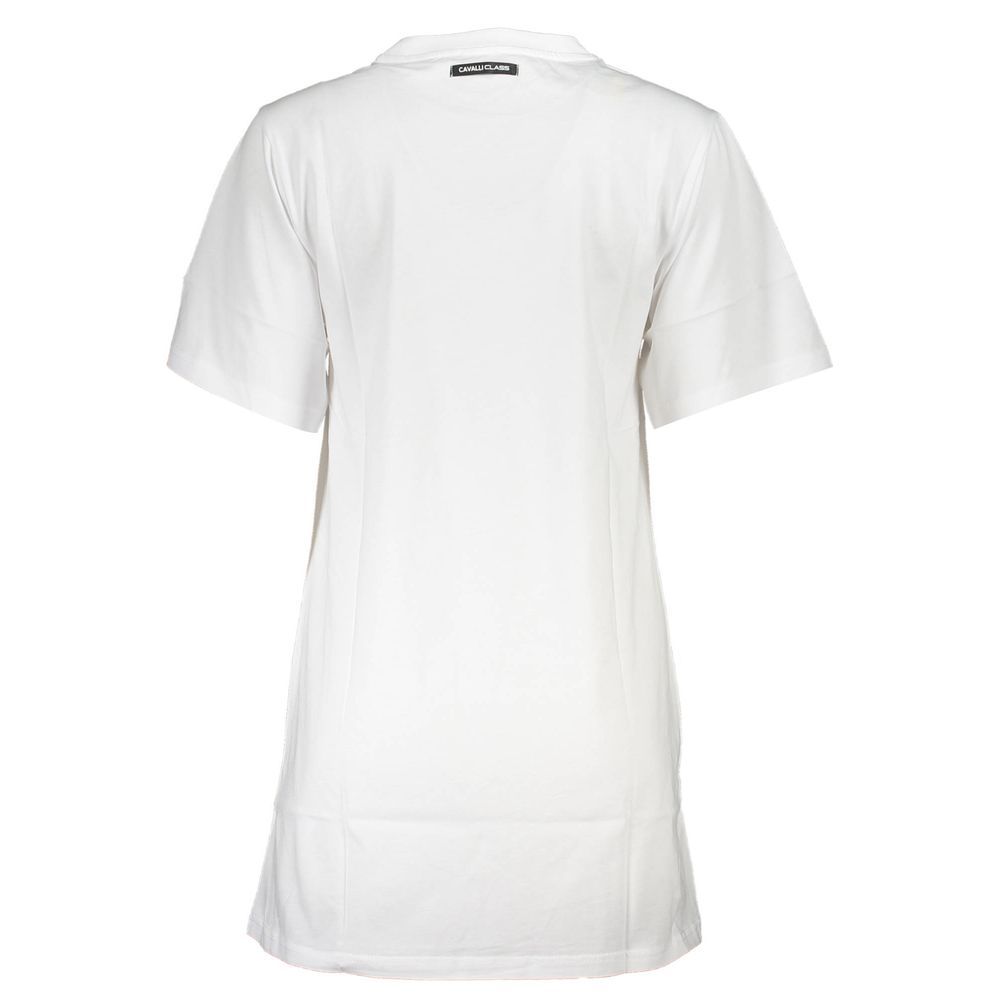 Cavalli Class White Cotton Women's Dress - Image 2