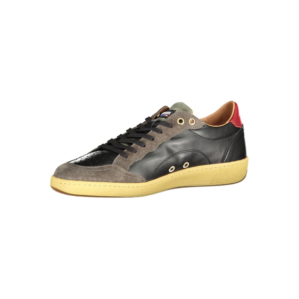 Blauer Black Leather Men Sneaker - Image 3