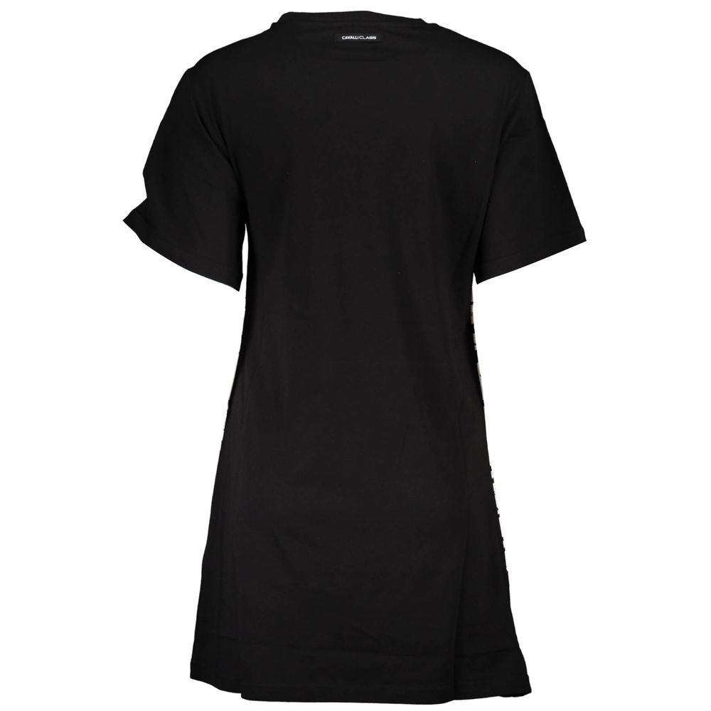 Cavalli Class Black Cotton Women Dress - Image 2