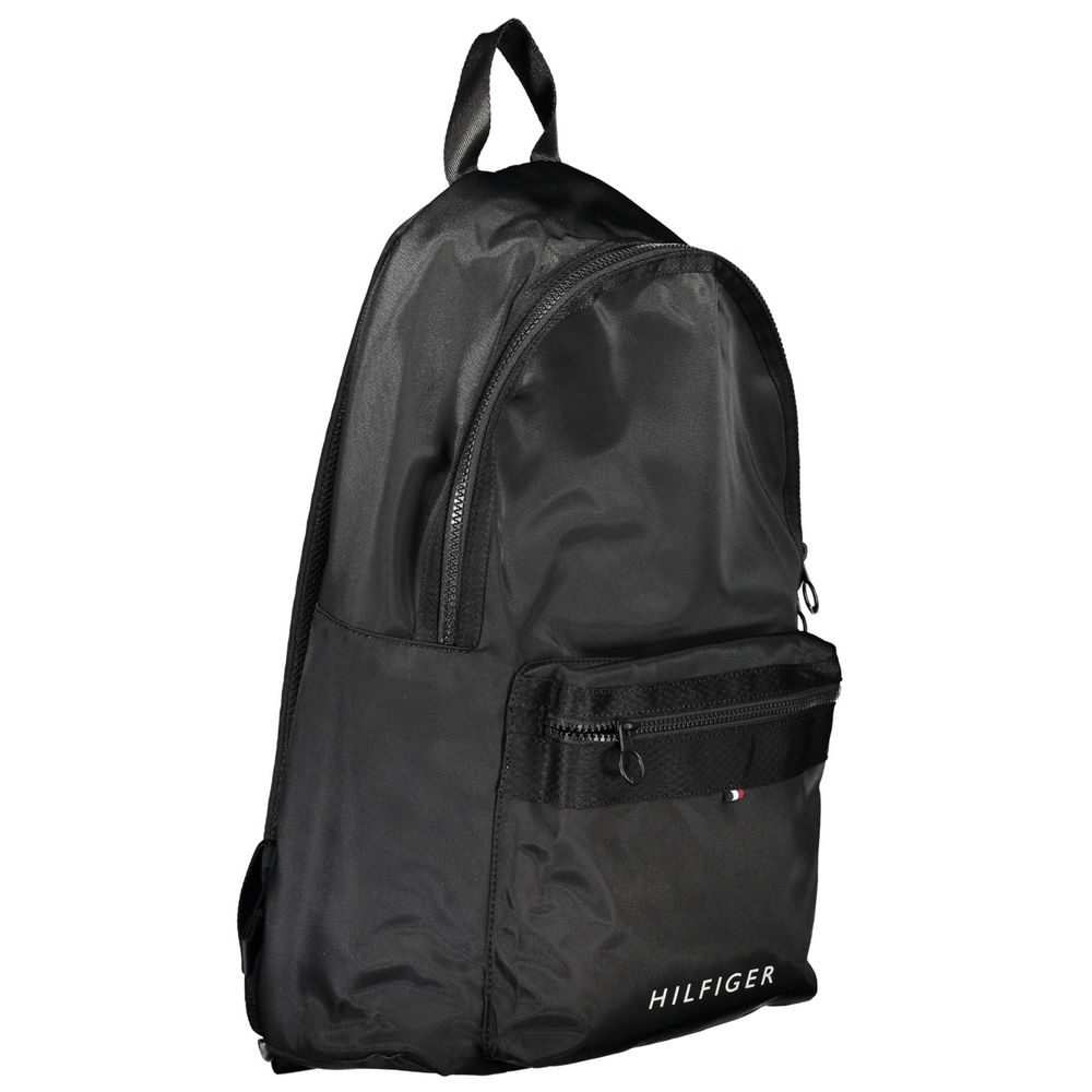 Tommy Hilfiger Black Polyester Men Backpack - Image 3