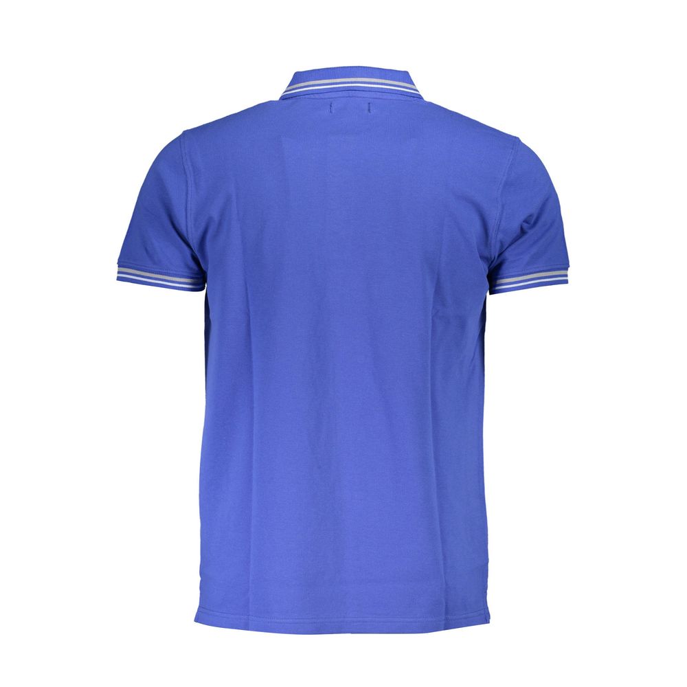 Cavalli Class Blue Cotton Men Polo Shirt - Image 2