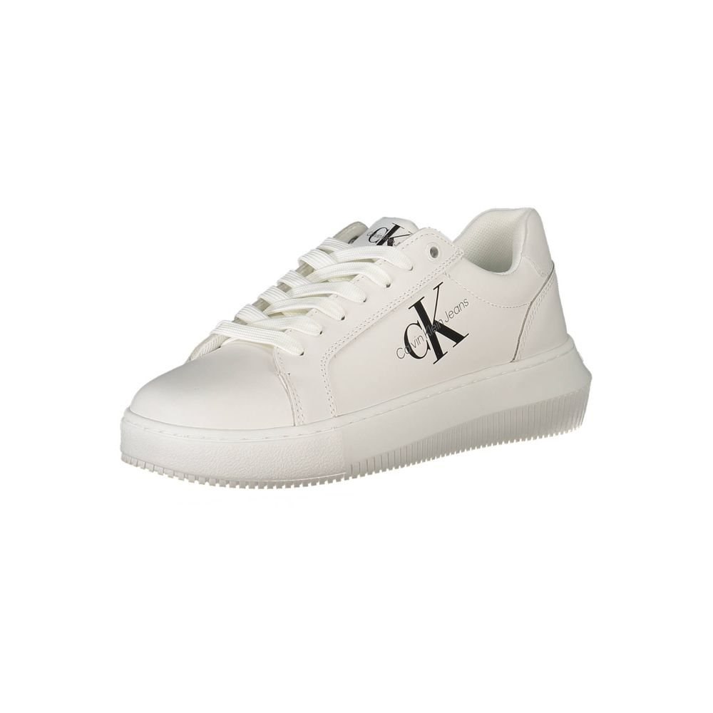 Calvin Klein White Polyester Women Sneaker - Image 3