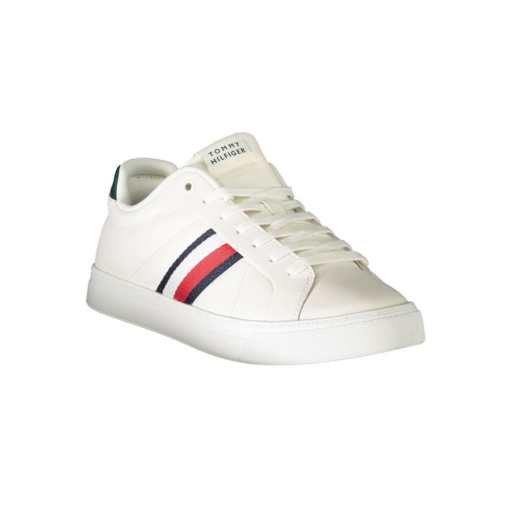 Tommy Hilfiger White Leather Men Sneaker - Image 2