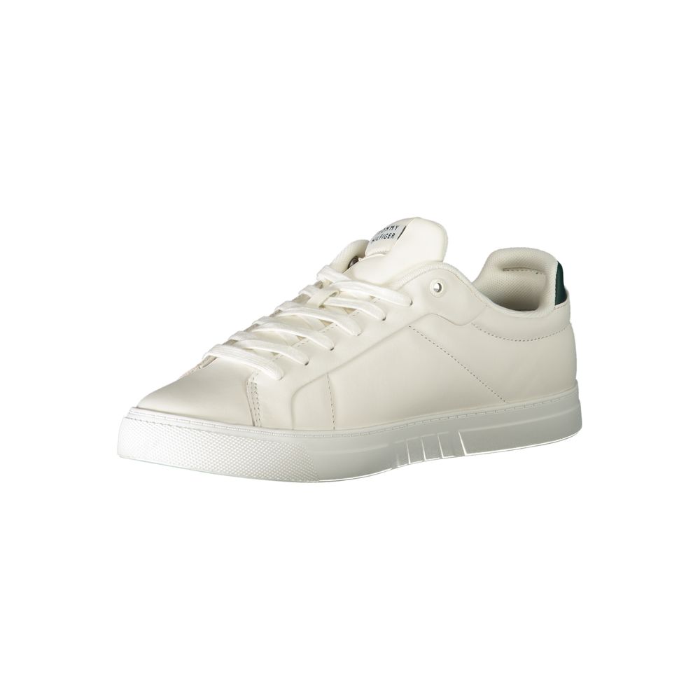 Tommy Hilfiger White Leather Men Sneaker - Image 3