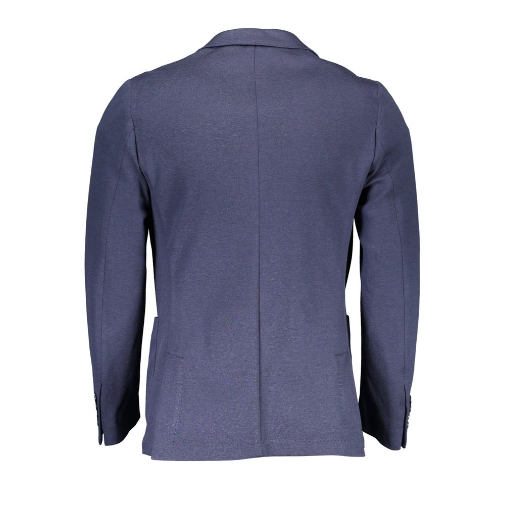 Gant Blue Cotton Men Jacket - Image 2