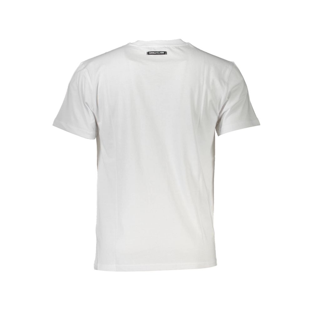 Cavalli Class White Cotton Men T-Shirt - Image 2