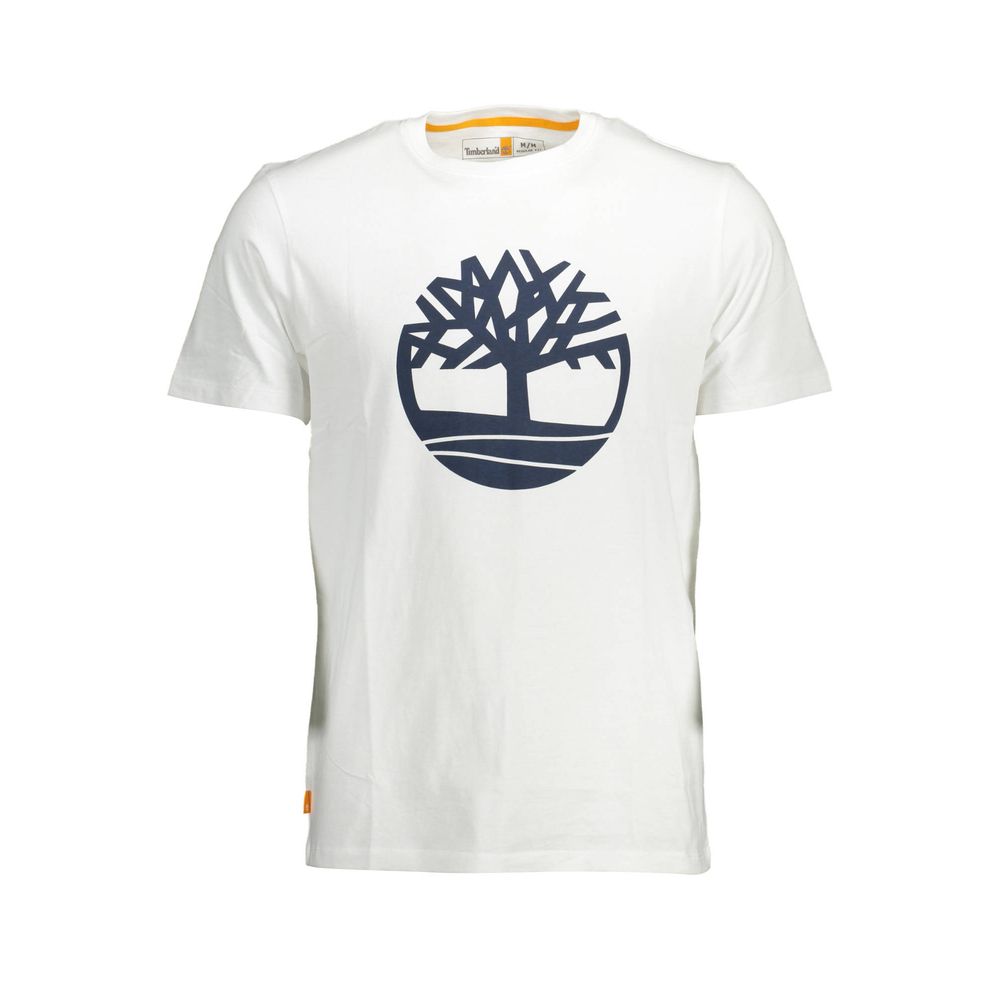 Timberland White Cotton Men T-Shirt - Image 2