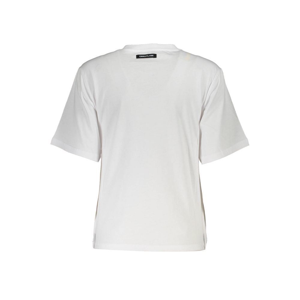 Cavalli Class White Cotton Women T-Shirt - Image 2