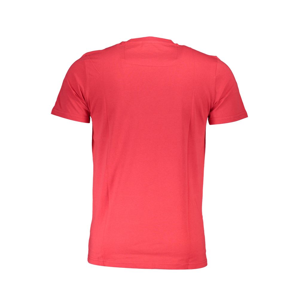 Cavalli Class Rosso Cotton Mens T-Shirt - Image 2