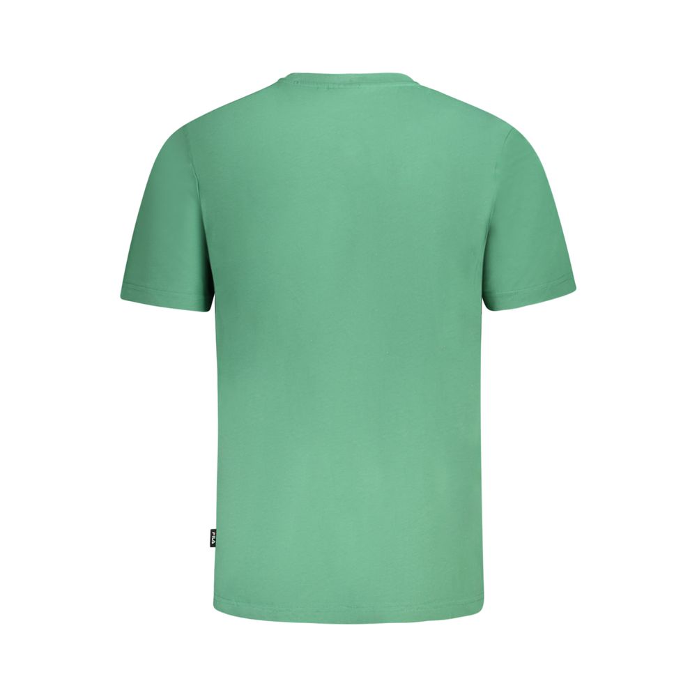 Fila Verde Cotton Men T-Shirt - Image 2
