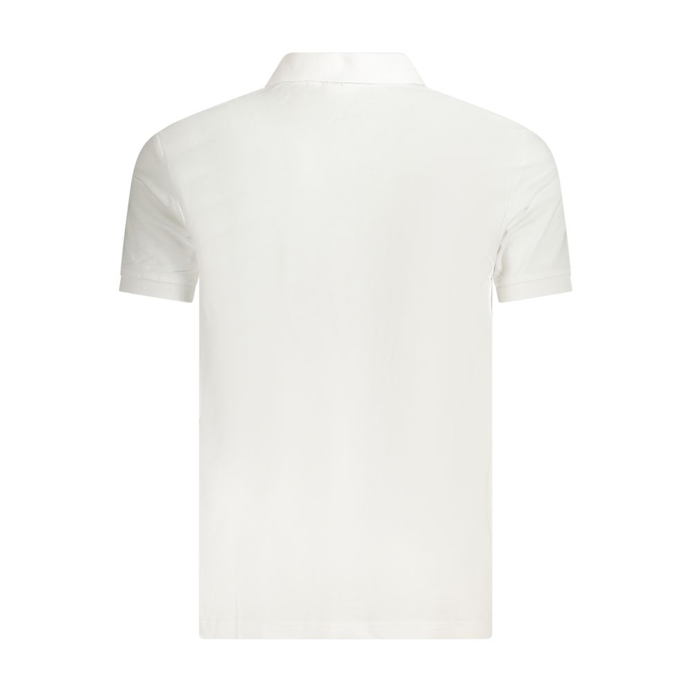 Fila White Cotton Men Polo Shirt - Image 2