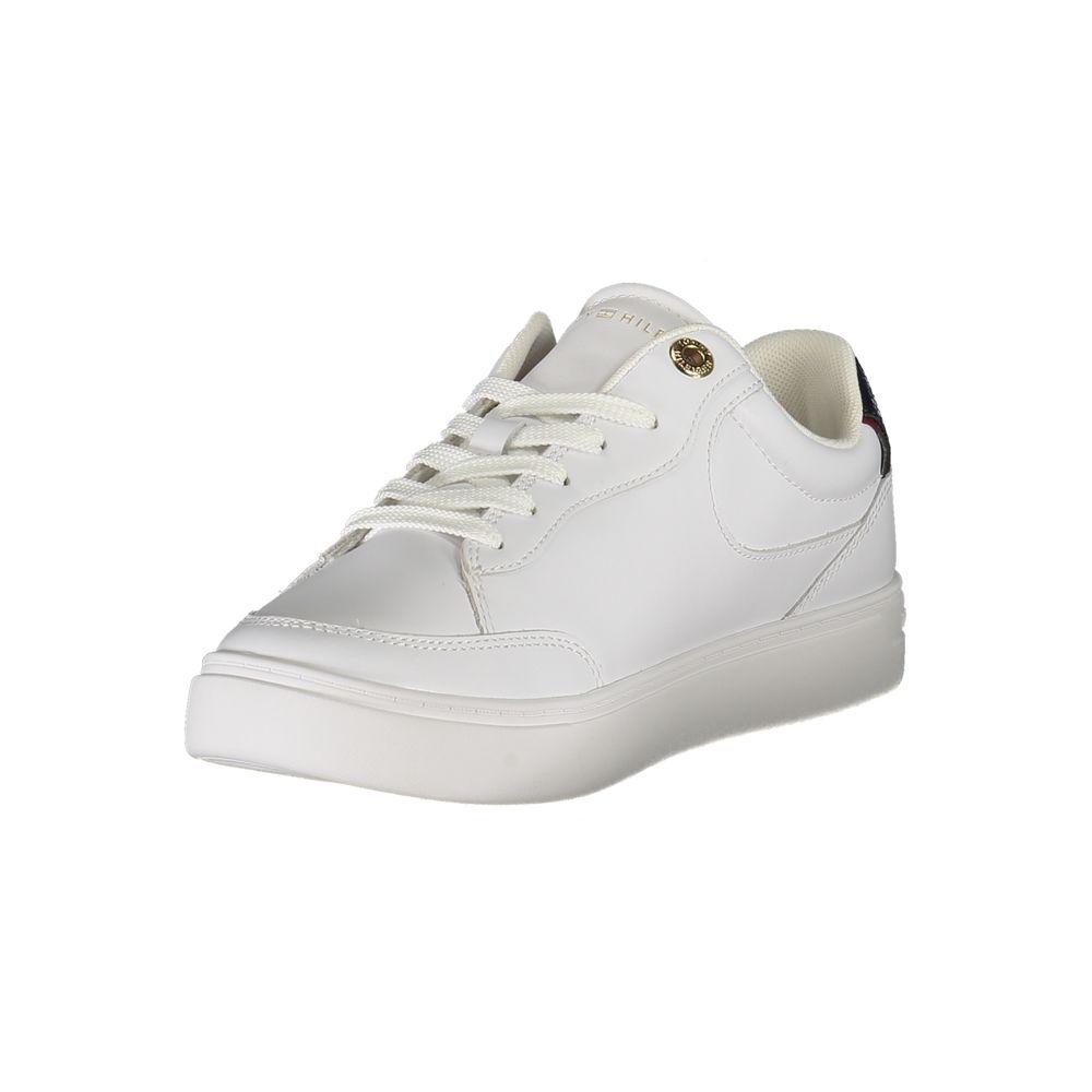 Tommy Hilfiger White Leather Women Sneaker - Image 3