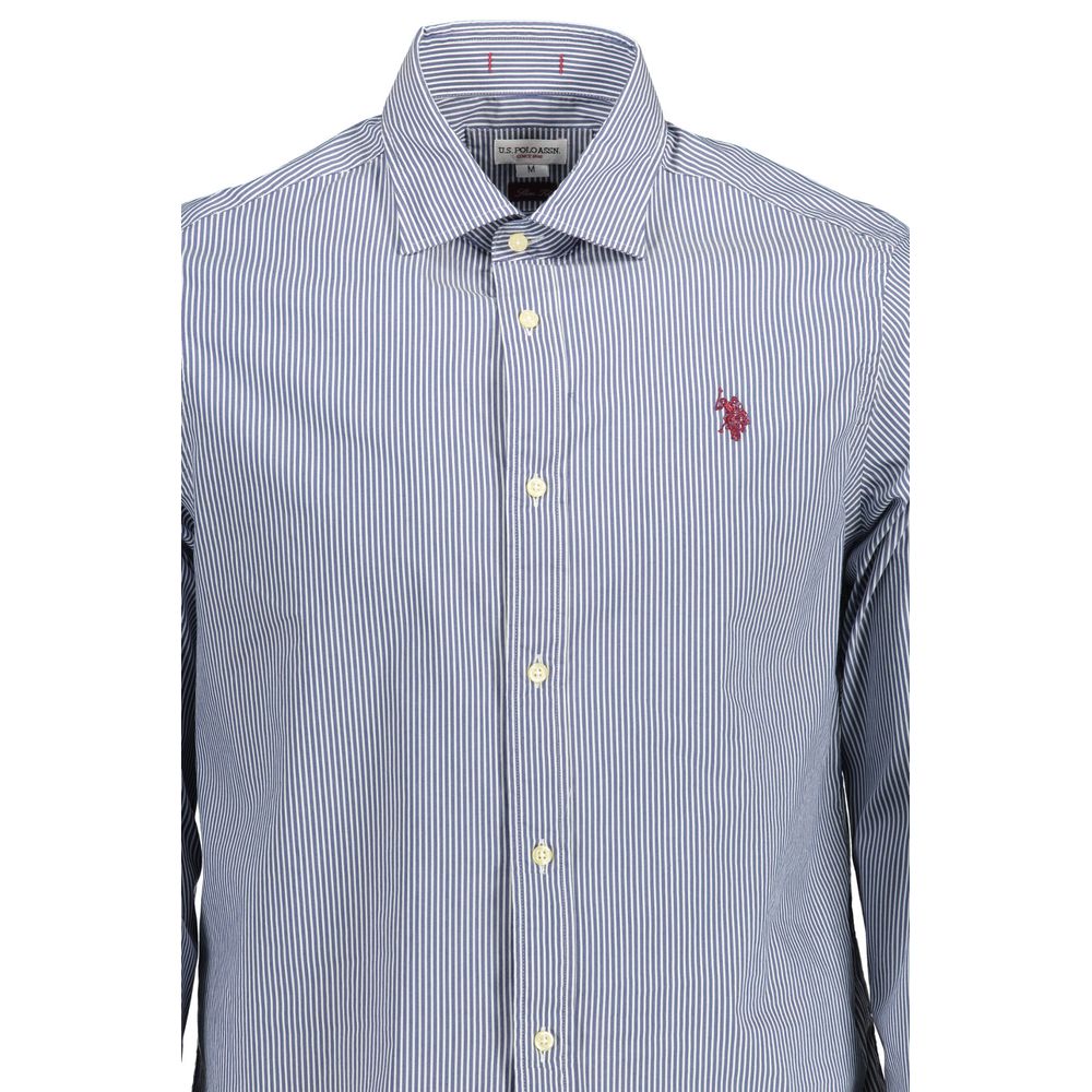 U.S. POLO ASSN. Blue Cotton Men Shirt - Image 2