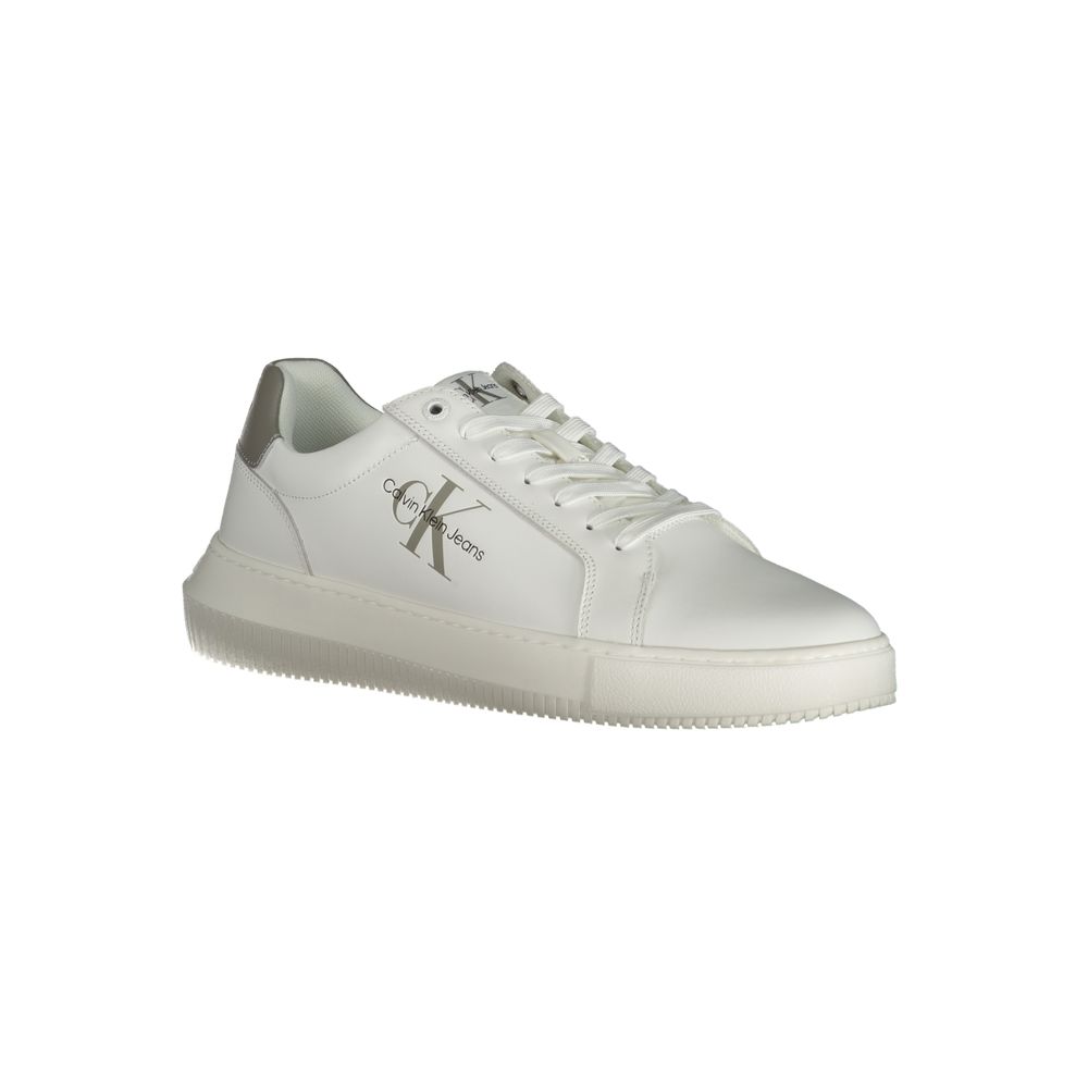 Calvin Klein White Leather Men's Sneaker - Image 2