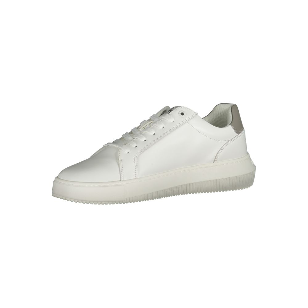 Calvin Klein White Leather Men's Sneaker - Image 3