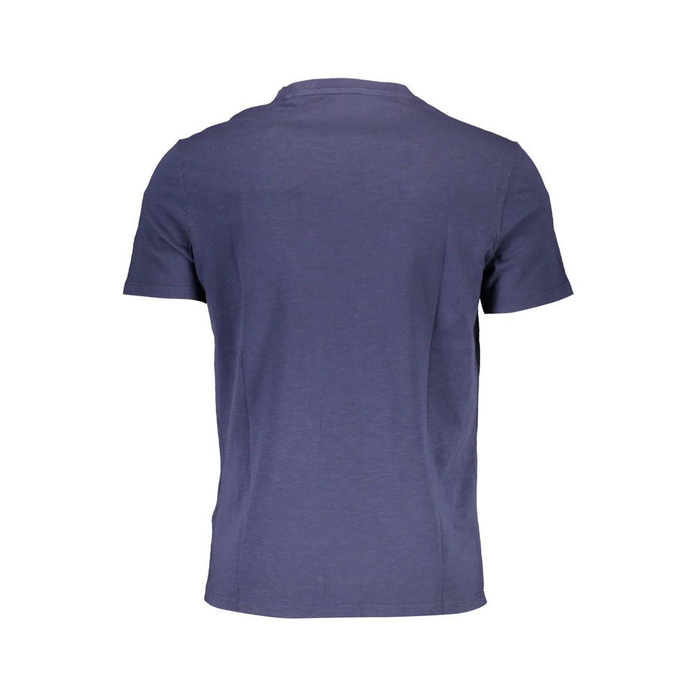 Guess Jeans Blue Cotton Men T-Shirt - Image 2