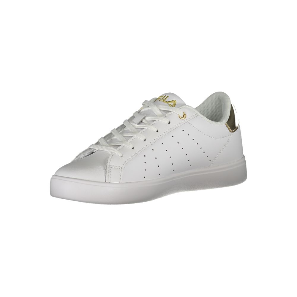 Fila Lace-Up Luxe Sneakers with Golden Accents - Image 3