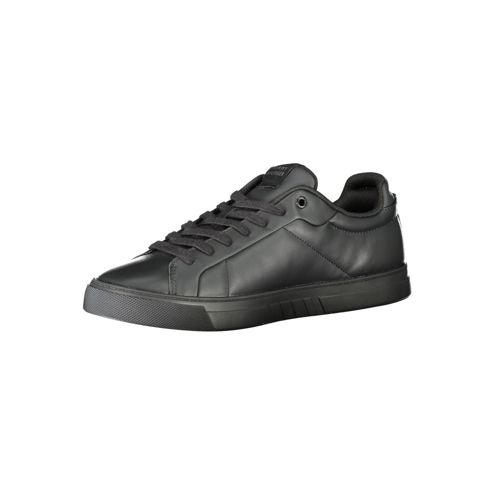 Tommy Hilfiger Black Leather Men Sneaker - Image 3