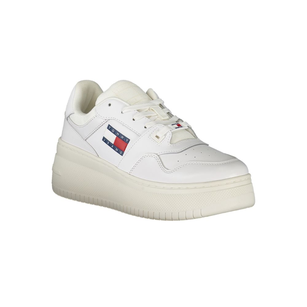 Tommy Hilfiger White Leather Women Sneaker - Image 2