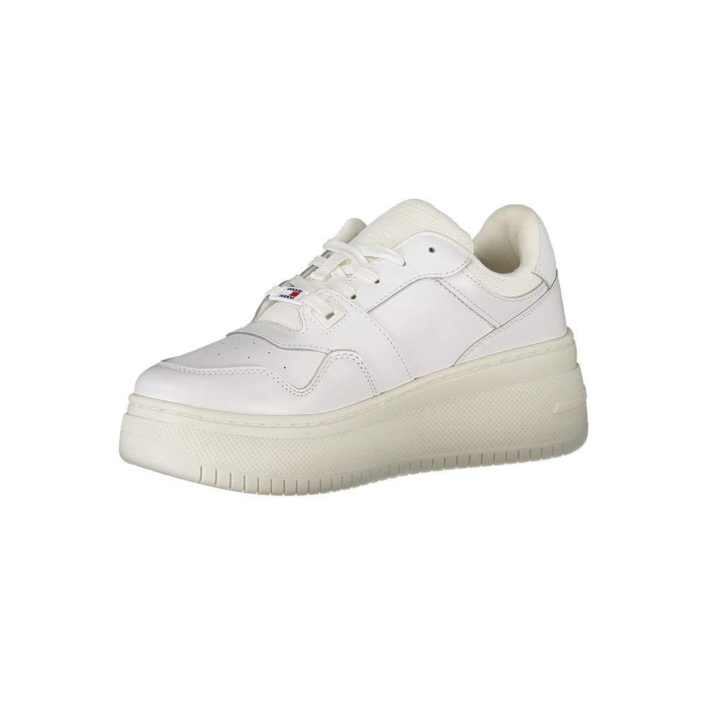Tommy Hilfiger White Leather Women Sneaker - Image 3