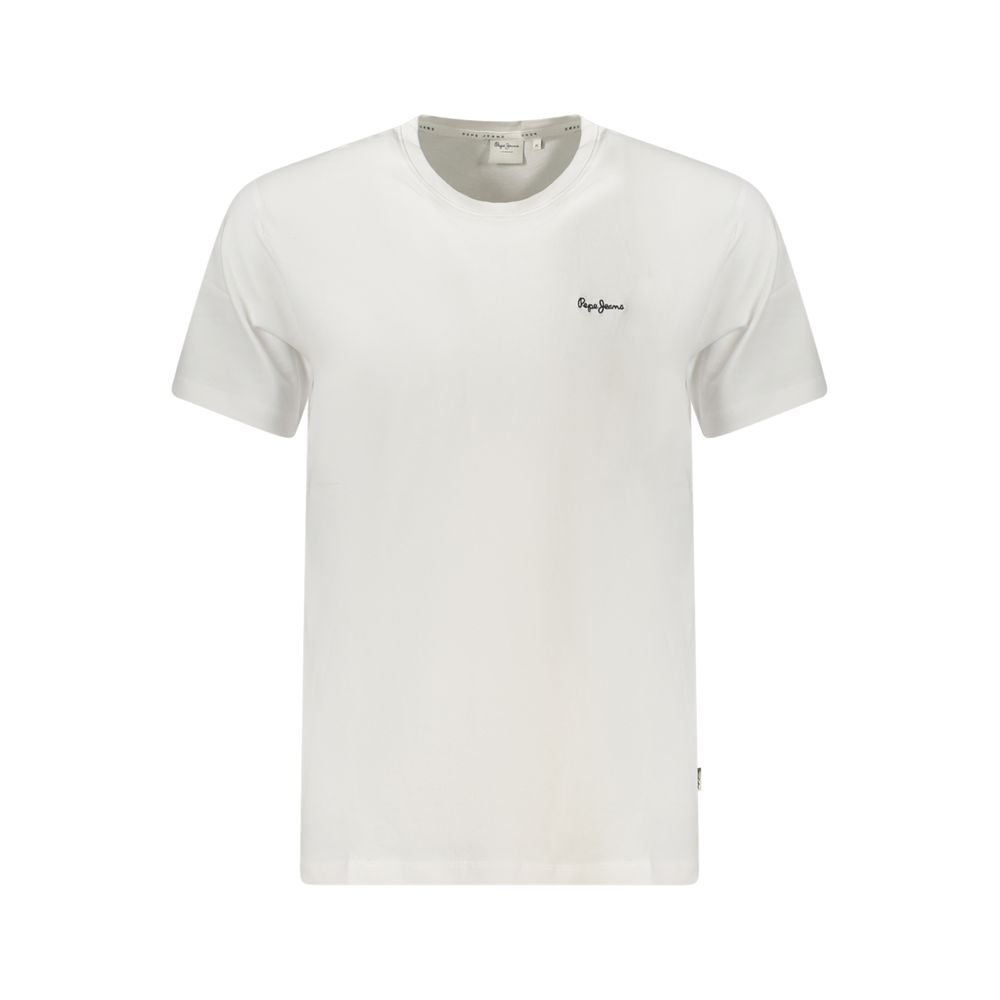 Pepe Jeans White Cotton Men's T-Shirt - Image 2