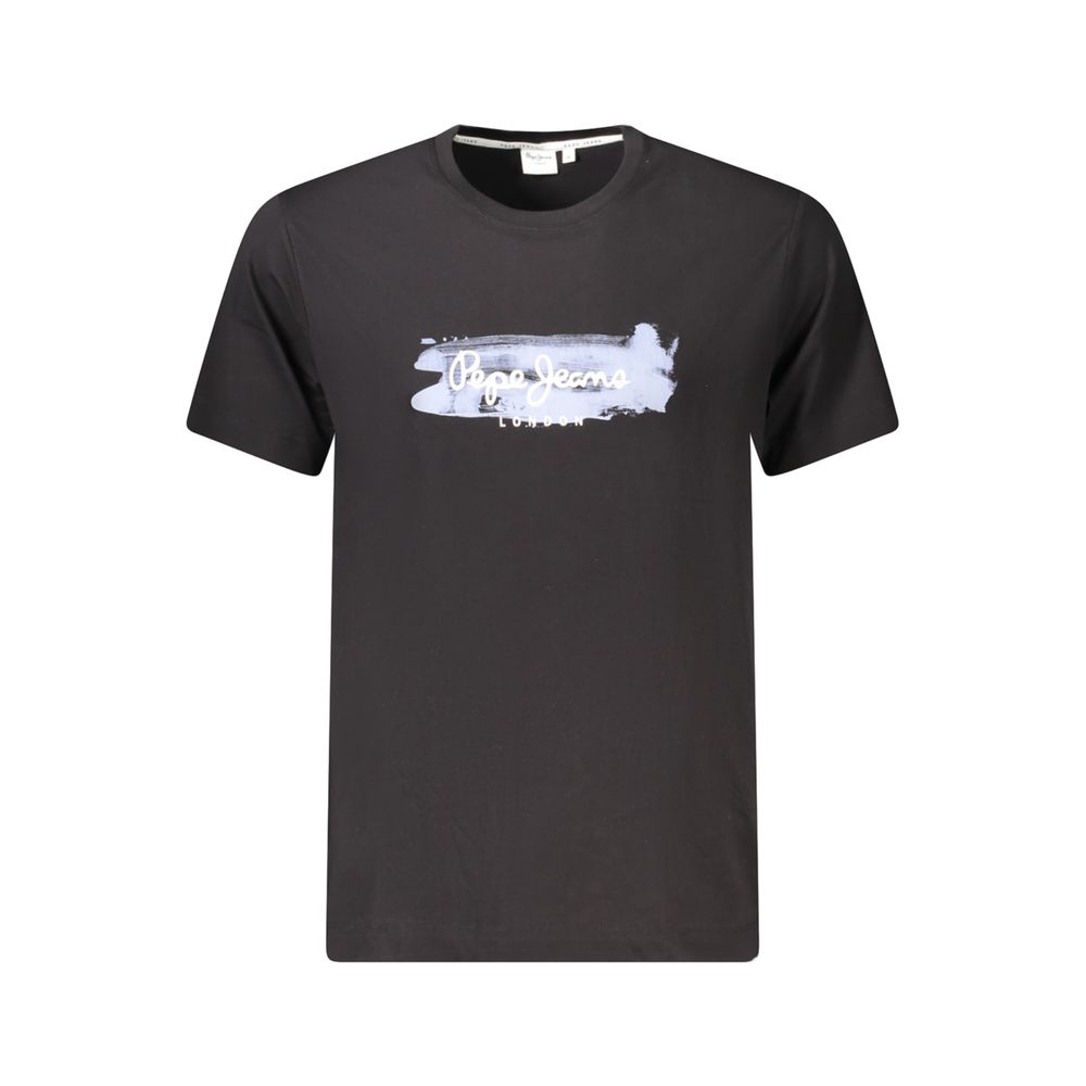 Pepe Jeans Black Cotton Men's T-Shirt - Image 2