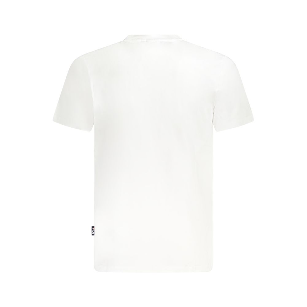 Fila White Cotton Unisex T-Shirt - Image 2