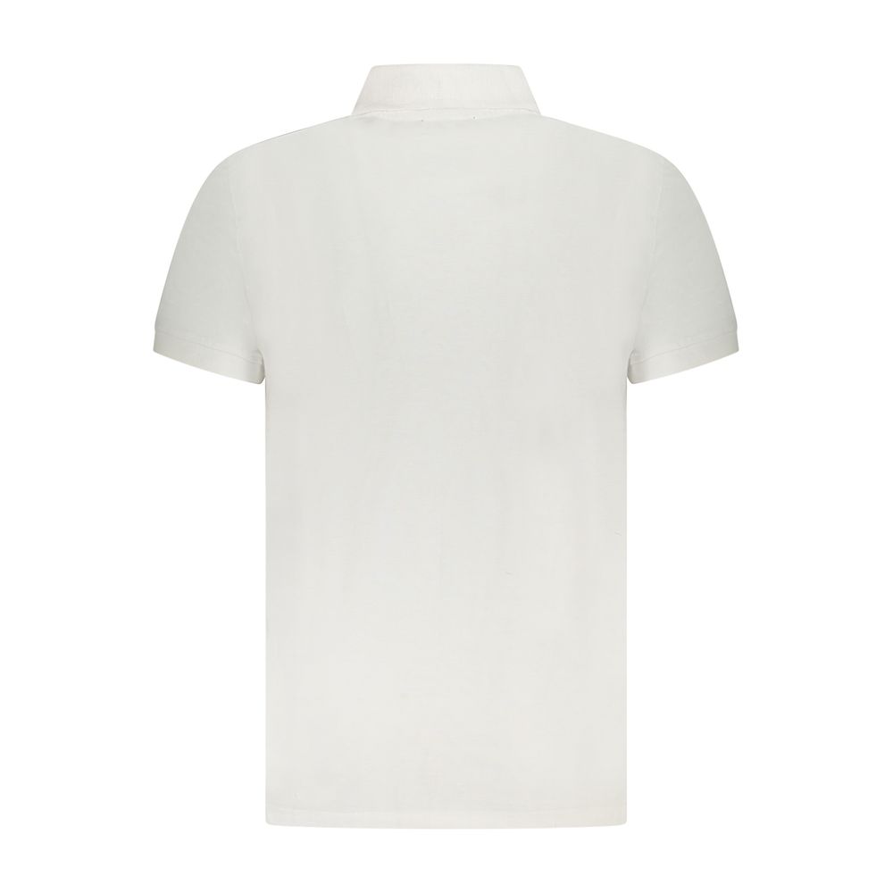 Cavalli Class White Cotton Mens Polo Shirt - Image 2