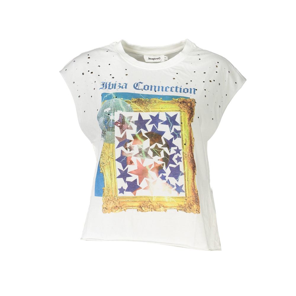 Desigual White Cotton Women Top