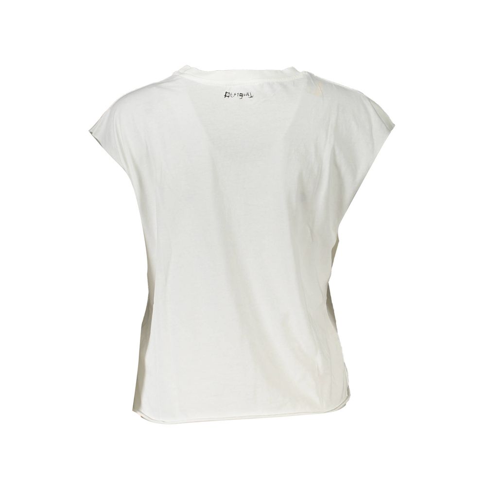 Desigual White Cotton Women Top - Image 2