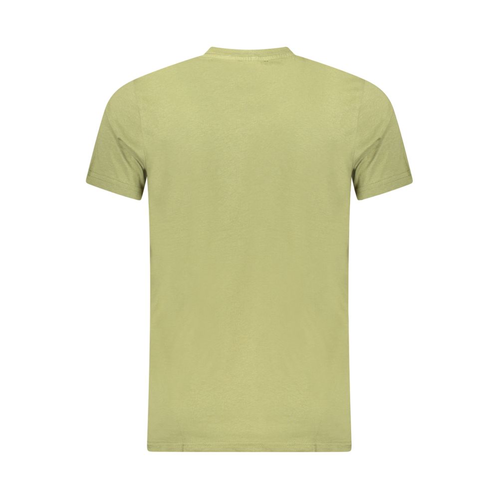 Cavalli Class Green Cotton Men T-Shirt - Image 2