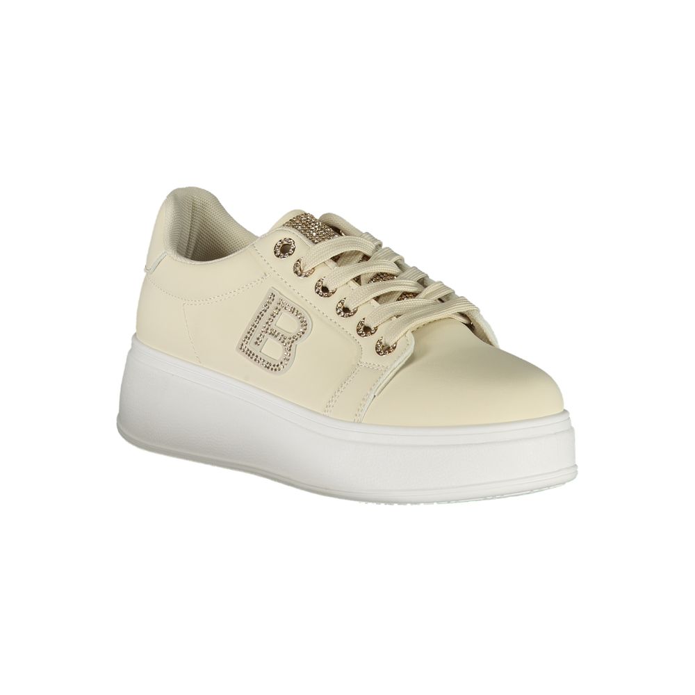 Laura Biagiotti Beige Polyurethane Women Sneaker - Image 2