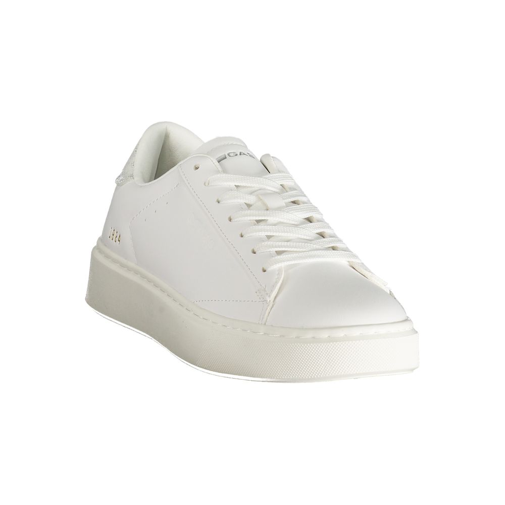 Gas White Polyester Women Sneaker - Image 2