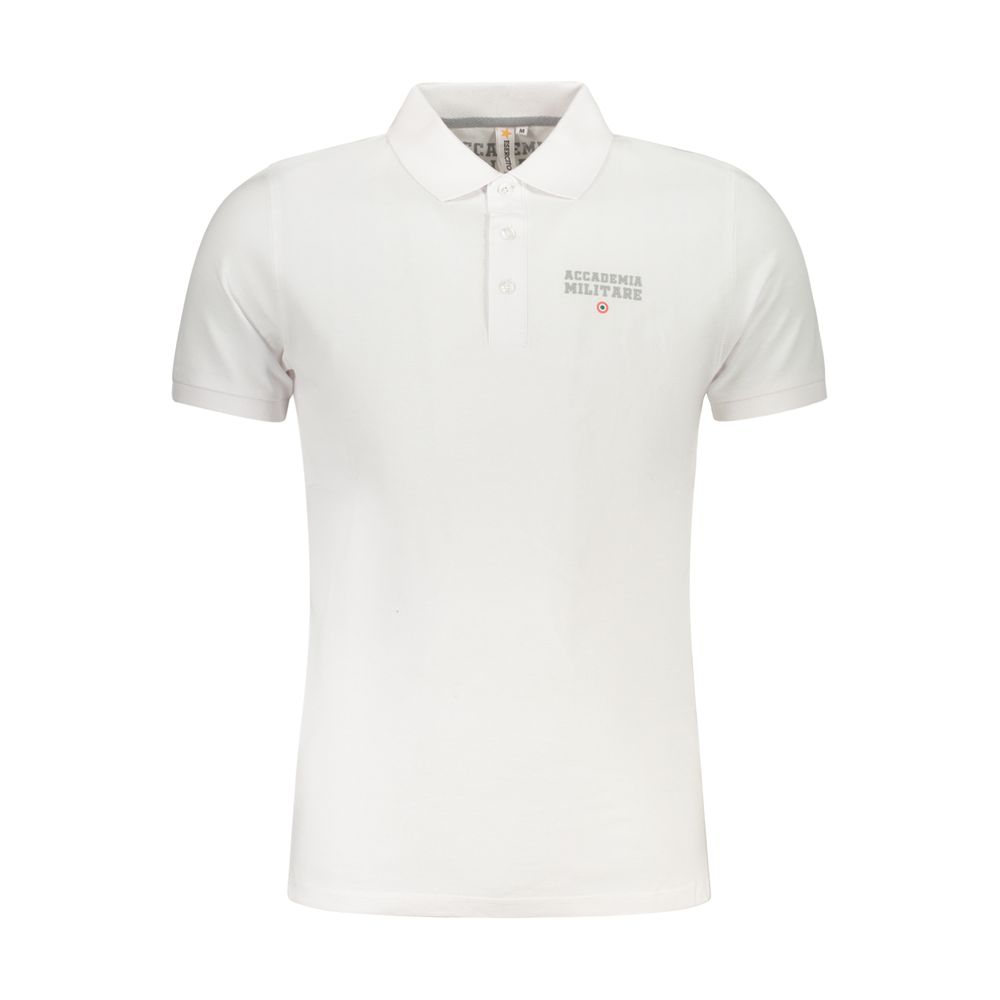Accademia Militare Bianco Cotton Men Polo