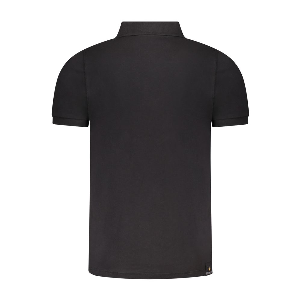 Accademia Militare Black Cotton Men's Polo Shirt - Image 2
