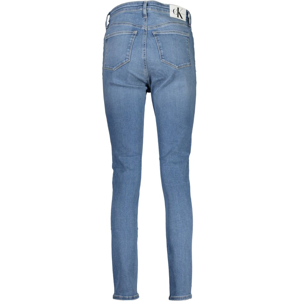 Calvin Klein Azzurro Cotton Women Jeans - Image 2